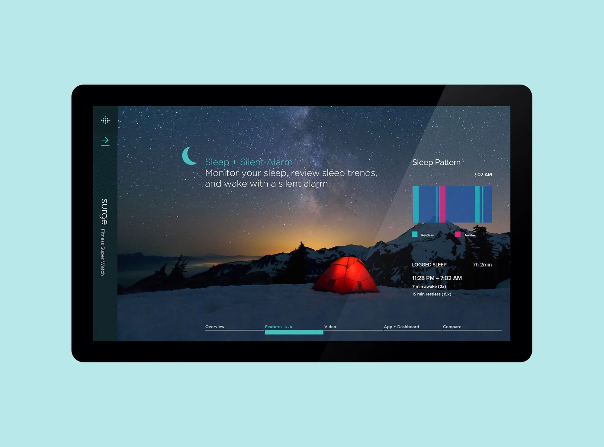 Fitbit in-store iPad app, view two