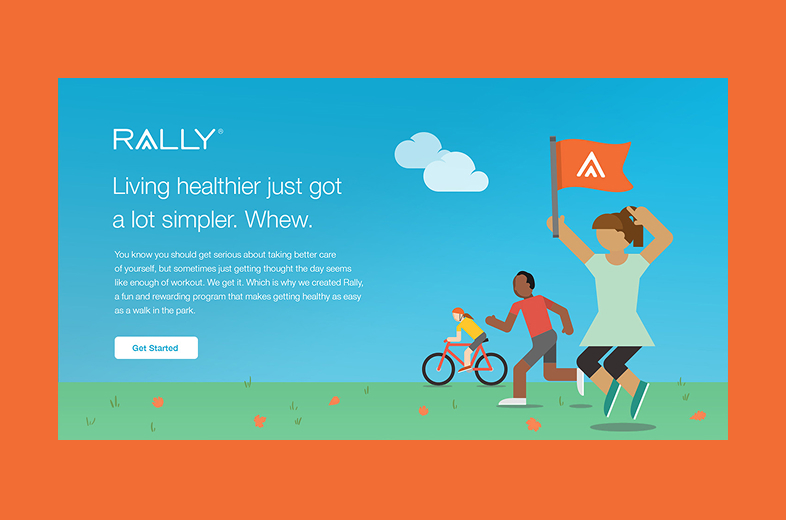 Rally Health consumer health platform, view one
